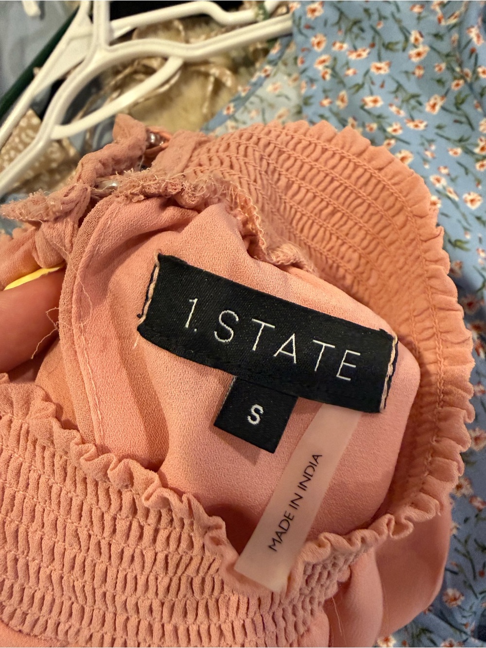 1. State Blush Pink Smocked Ruffle Dress - Picture 3 of 3